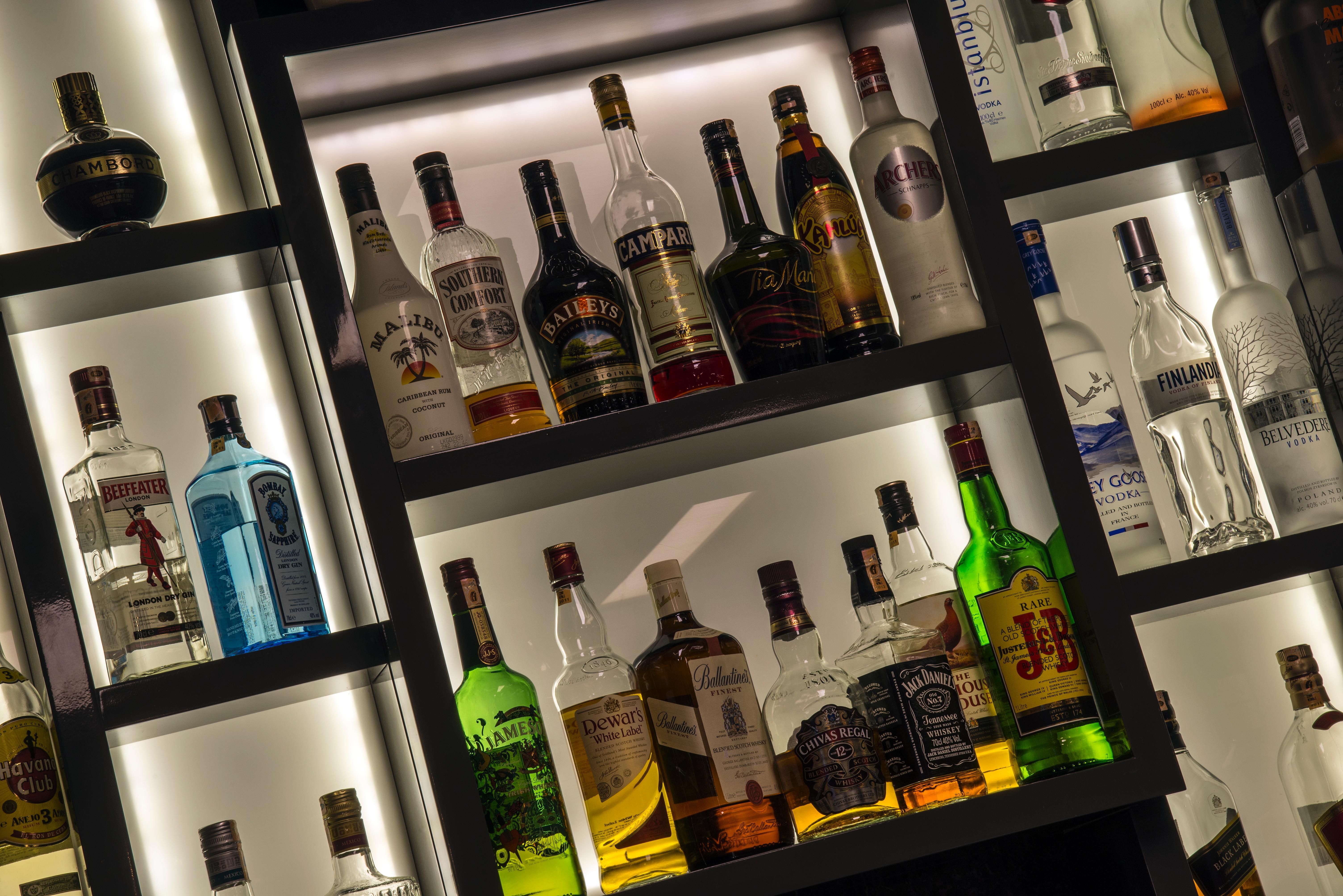 Radisson Blu Hotel Istanbul Asia Ngoại thất bức ảnh A selection of gins
